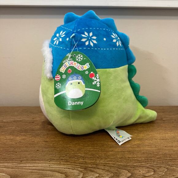 Squishmallows Danny the Dinosaur 8" Christmas Plush - Picture 4 of 7